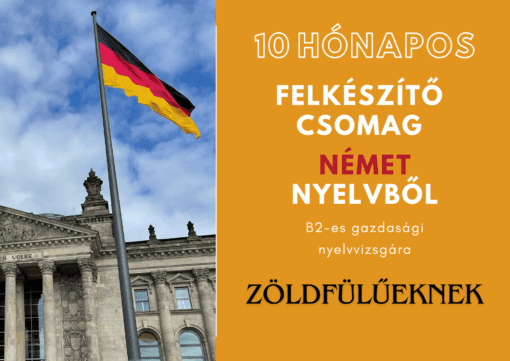 Szaknyelvi csomag Zöldfülűeknek - német