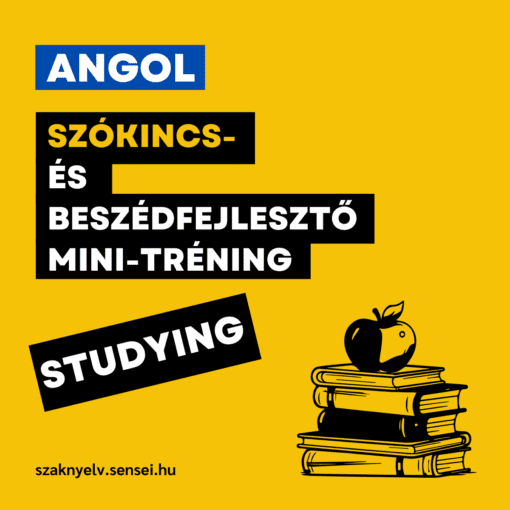 Studying - szókincs-és beszédfejlesztő angol mini-tréning