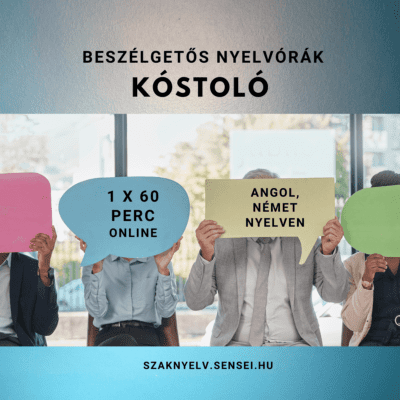 Beszélgetős nyelvórák - Kóstoló